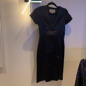Burberry black silk dress